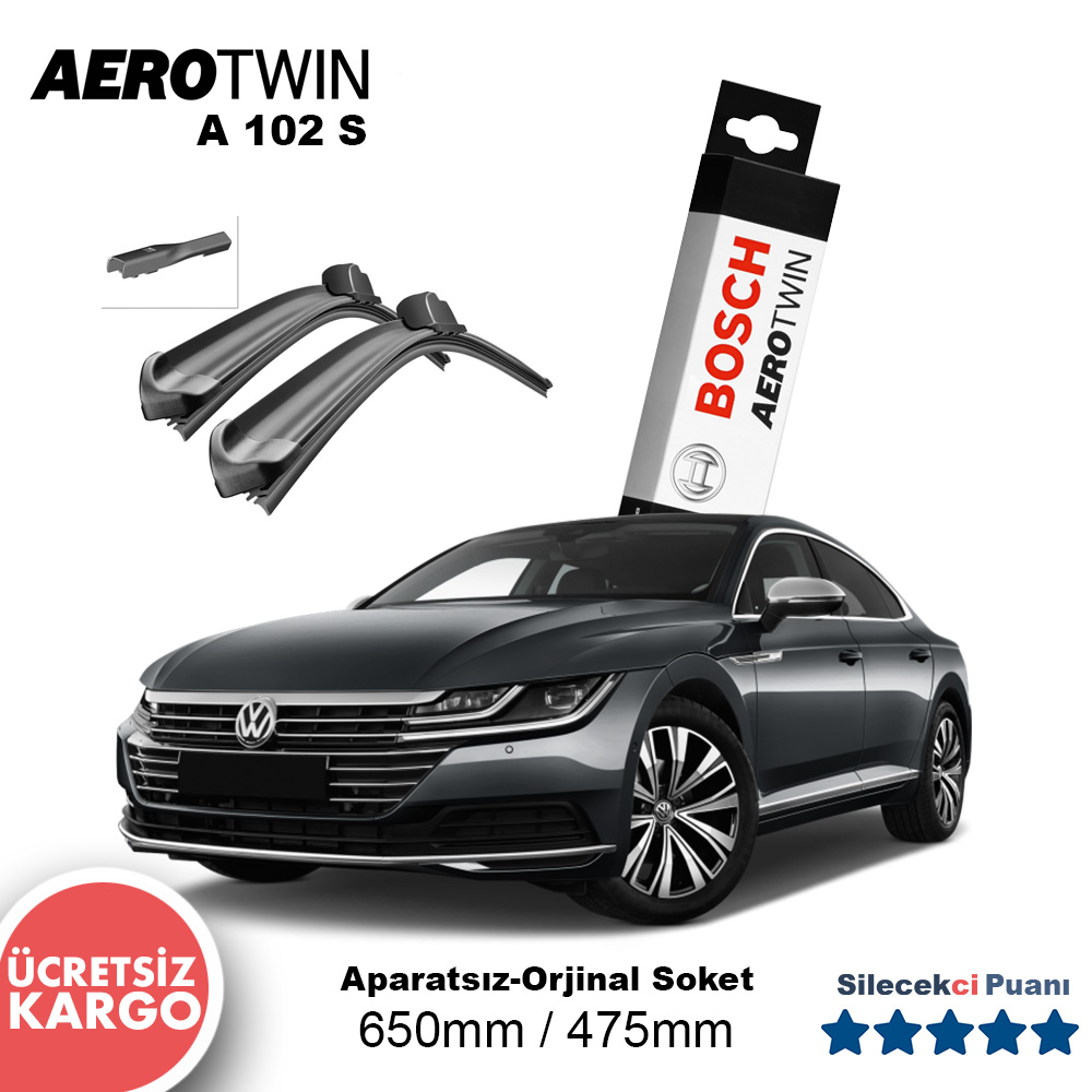 Volkswagen Arteon Silecek Takımı (2017-2021) Bosch Aerotwin A102S