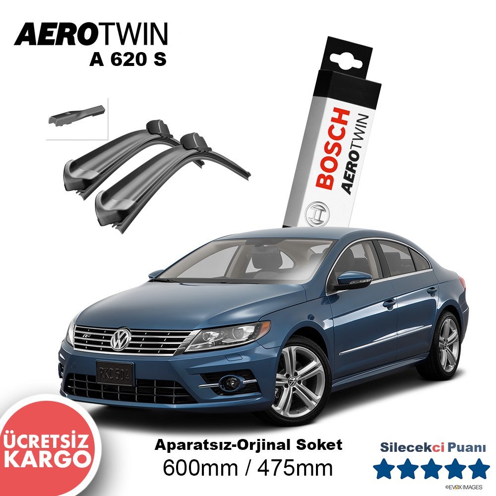 VW CC Silecek Takımı (2012-2017) Bosch Aerotwin A620S