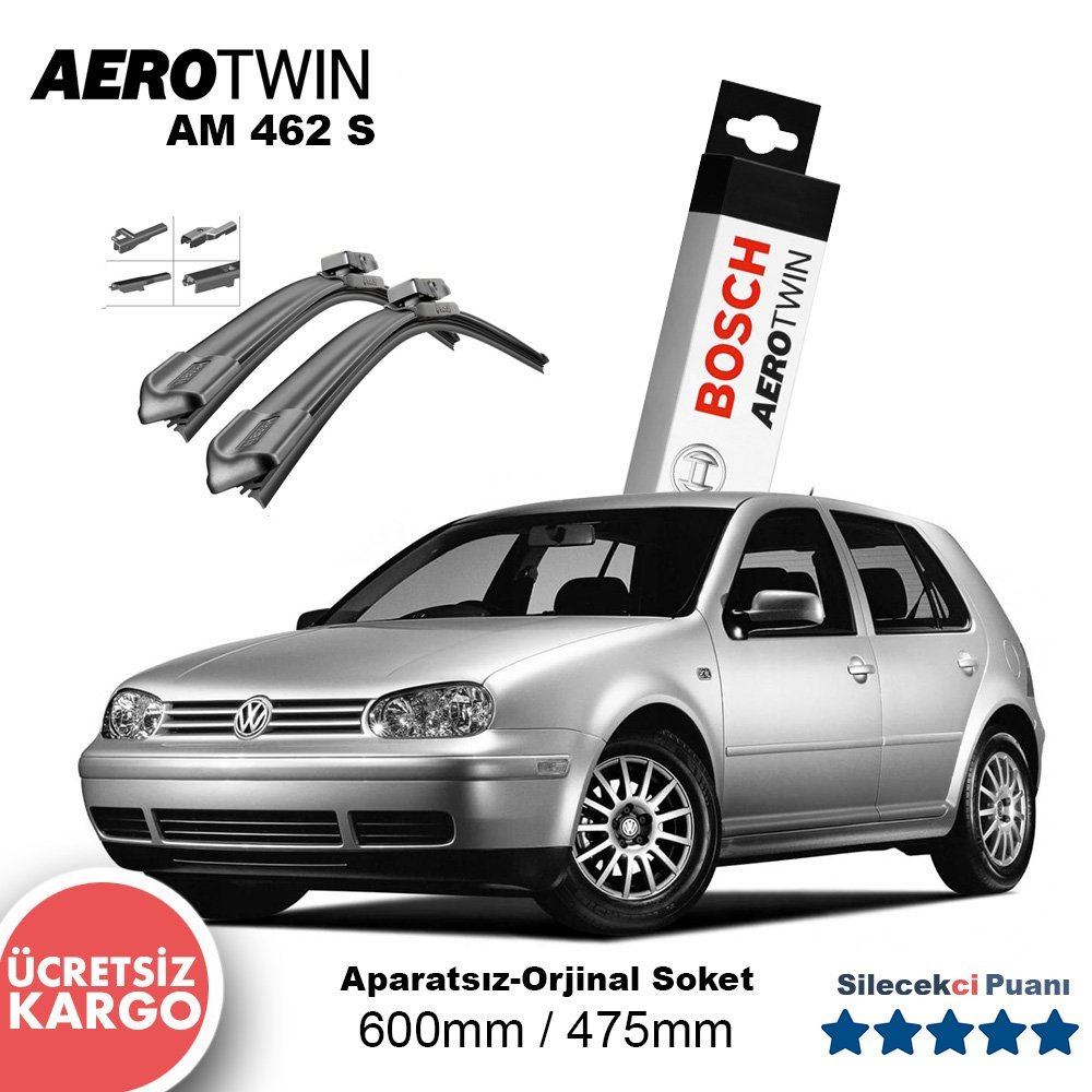 VW Golf 4 Silecek Takımı (2003-2005) Bosch Aerotwin AM462S