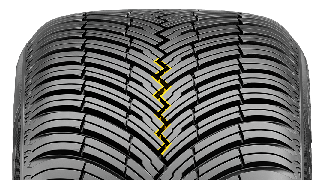 Pirelli CINTURATO ALL SEASON SF 3: Zigzag merkez kanal