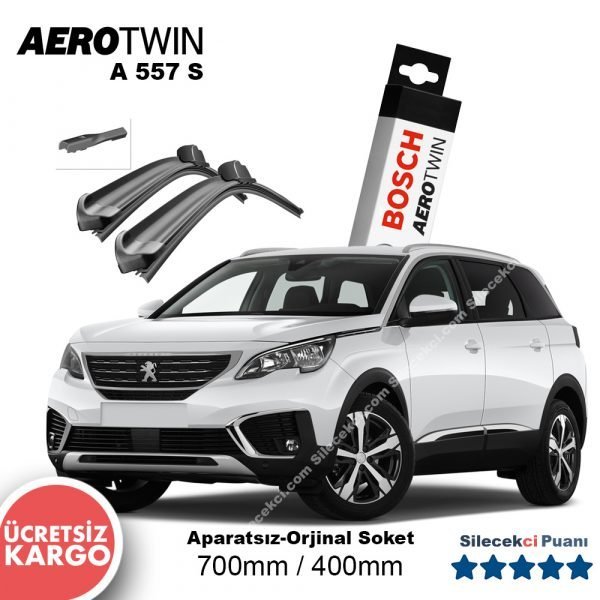 Peugeot 5008 Silecek Takımı (2017-2021) Bosch Aerotwin A557S