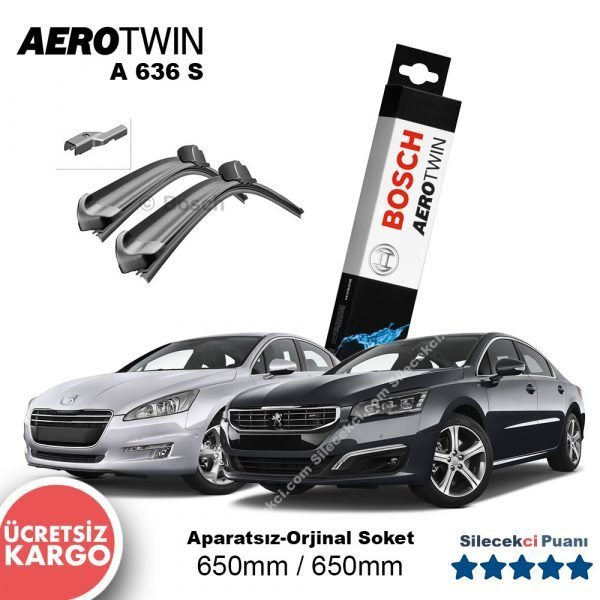 Peugeot 508 Silecek Takımı (2011-2017) Bosch Aerotwin A636S