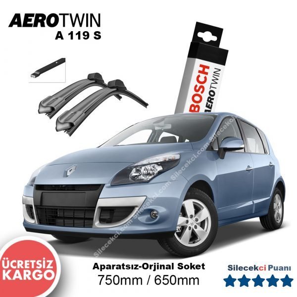 Renault Scenic Silecek Takımı (2010-2015) Bosch Aerotwin A119S