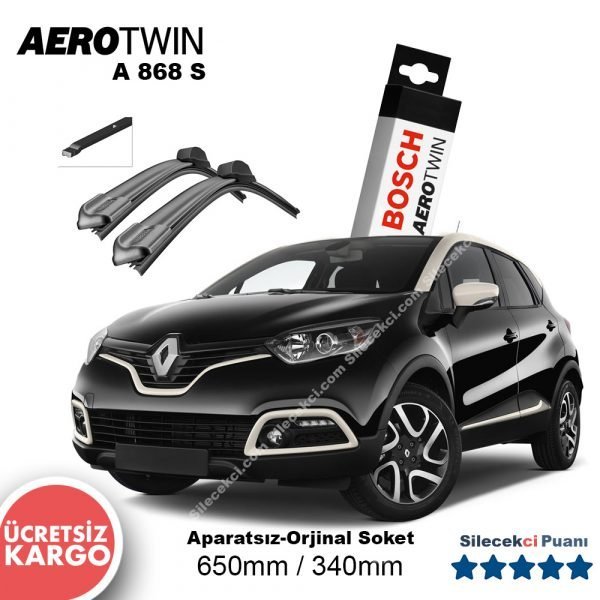 Renault Captur Silecek Takımı (2013-2015) Bosch Aerotwin A868S