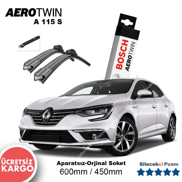 Renault Megane 4 Silecek (2016-2021) Bosch Aerotwin A115S