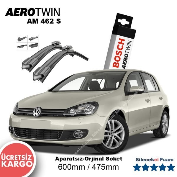 VW Golf 6 Silecek Takımı (2009-2012) Bosch Aerotwin AM462S