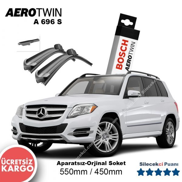 Mercedes GLK Silecek Seti (2014-2016) Bosch Aerotwin A696S