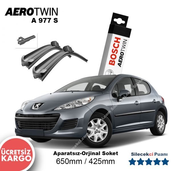 Peugeot 207 Silecek Takımı (2007-2012) Bosch Aerotwin A977S