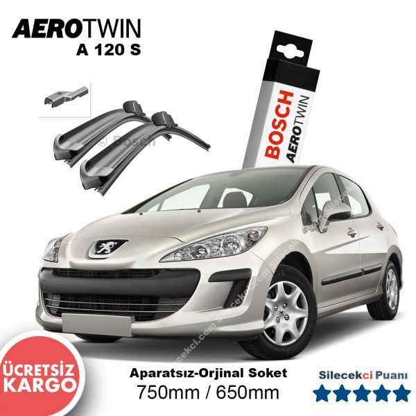 Peugeot 308 Silecek Takımı (2007-2013) Bosch Aerotwin A120S