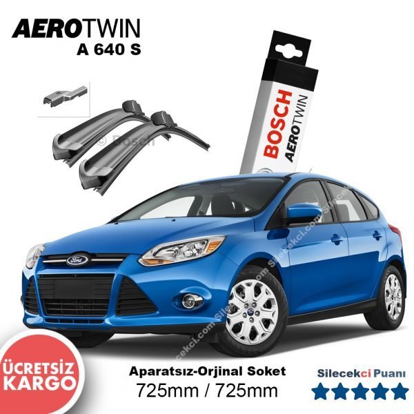 Ford Focus 3 Hatchback Silecek Takımı (2012-2018) Bosch Aerotwin A640S