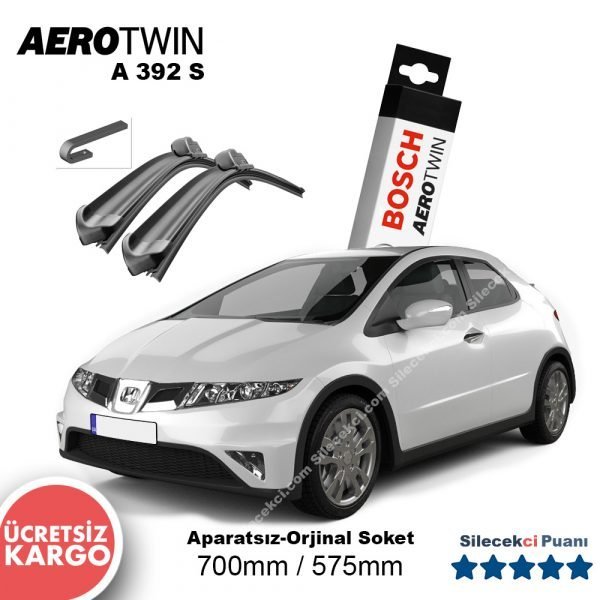 Honda Civic Hatchback Silecek Takımı (2006-2011) Bosch Aerotwin A392S