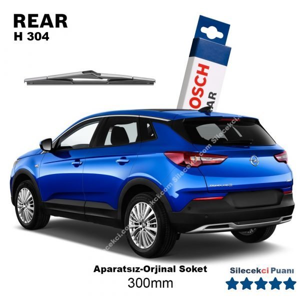 Opel Grandland X Arka Silecek (2017-2021) Bosch Rear H304