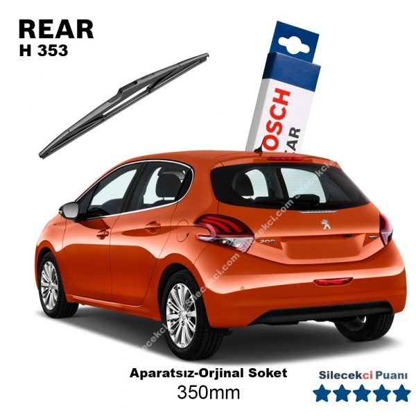 Peugeot 208 Arka Silecek (2012-2019) Bosch Rear H353