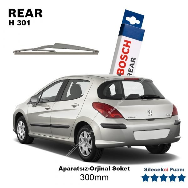 Peugeot 308 Arka Silecek (2007-2013) Bosch Rear H301