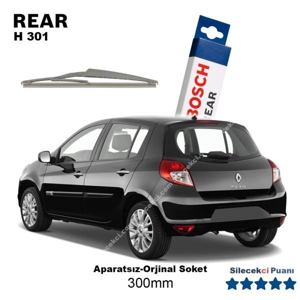 Renault Clio 3 Arka Silecek (2006-2011) Bosch Rear H301