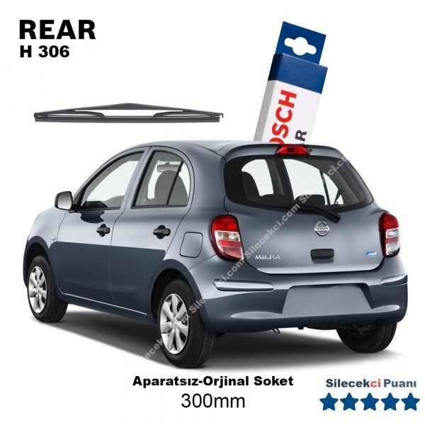 Nissan Micra Arka Silecek (2011-2018) Bosch Rear H306